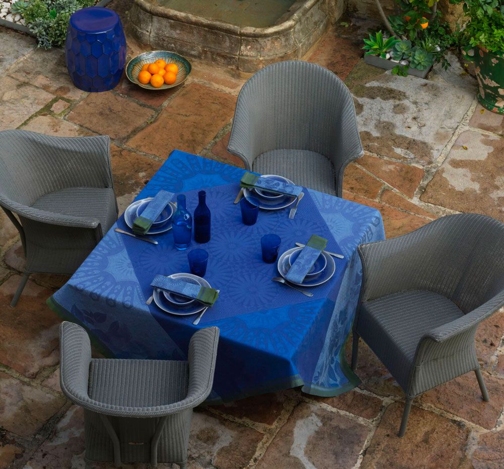 Serviettes de table Jardin Merveilleux Bleue